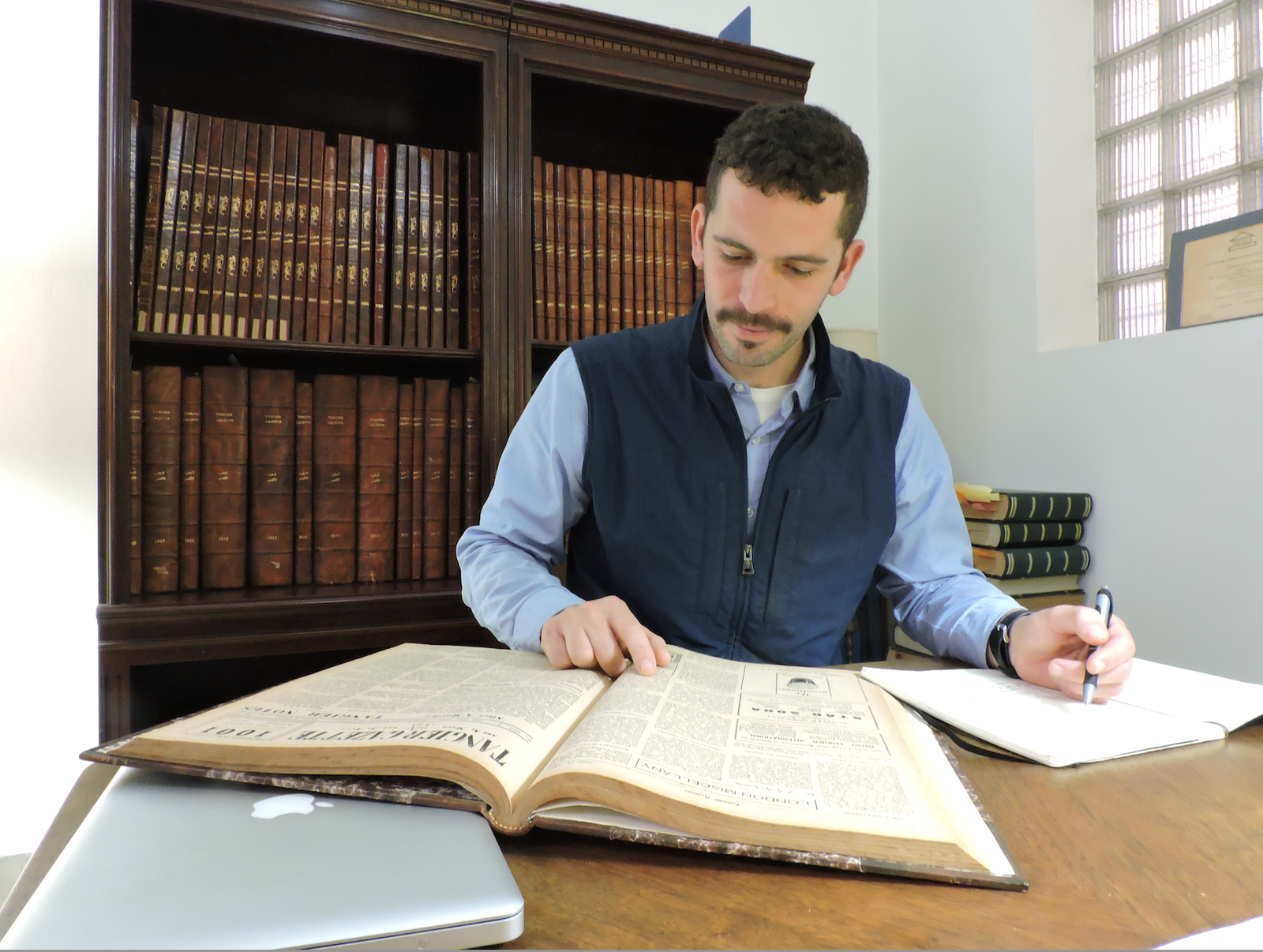 Reading in the library