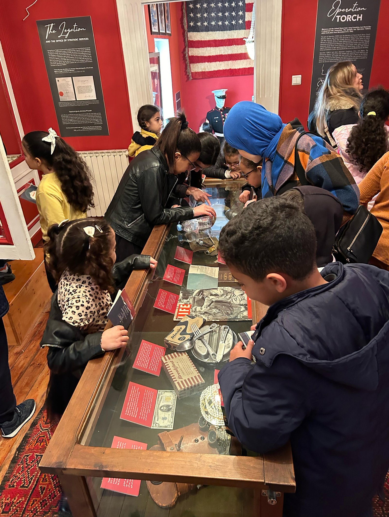 Children exploring exhibits
