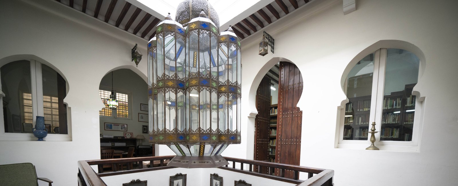 TALIM Research Library courtyard and lantern