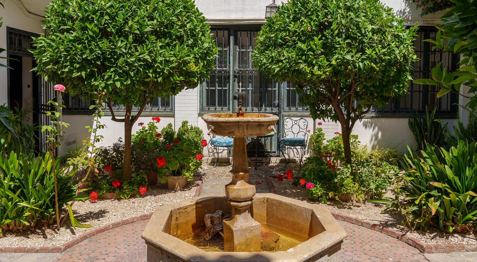 Courtyard view at the Tangier American Legation